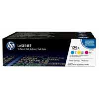 картридж HP 125A CF373AM голубой, желтый, малиновый