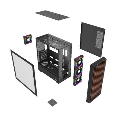 корпус HSPD F760-TGBK-ARGB