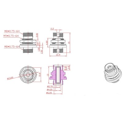 оптический проходной адаптер Hyperline FA-S00Z-FC/FC-N/GN-SL