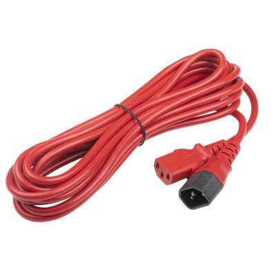 кабель питания Hyperline PWC-IEC13-IEC14-5.0-RD