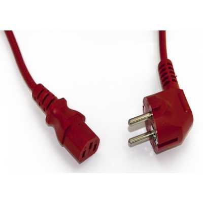 кабель питания Hyperline PWC-IEC13-SHM-1.8-RD