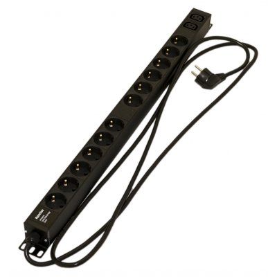 блок розеток Hyperline SHE-12SH-2IEC-2.5EU