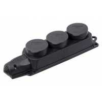 розетка силовая IEK Омега PKR61-016-2-K02 Черный