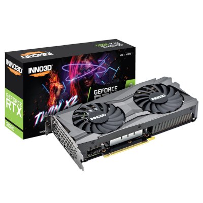 видеокарта Inno3D nVidia GeForce RTX 3060 Twin X2 8Gb N30602-08D6-11902130