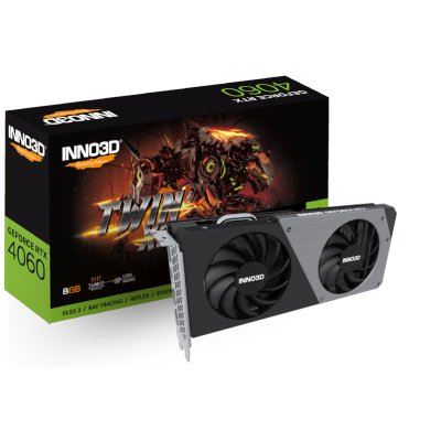 видеокарта Inno3D nVidia GeForce RTX 4060 Twin X2 8Gb N40602-08D6-173051N