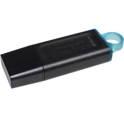 флешка Kingston 64GB DataTraveler Exodia DTX/64GBIN Черный, голубой