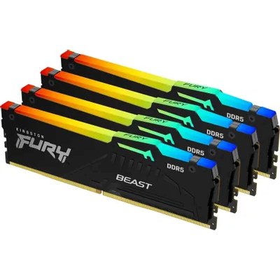 оперативная память Kingston Fury Beast Black RGB XMP KF556C40BBAK4-64