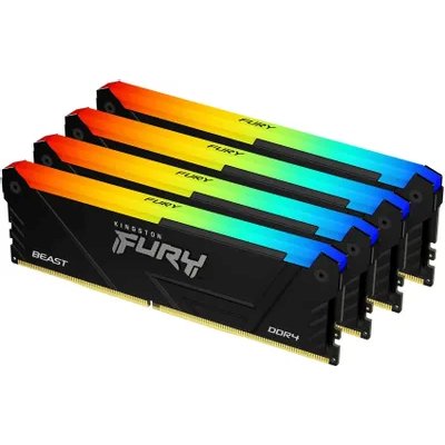 оперативная память Kingston Fury Beast RGB Black PnP KF426C16BB2AK4/32