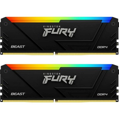 оперативная память Kingston Fury Beast RGB Black KF436C18BB2AK2/64