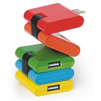разветвитель USB Konoos UK-06 цветной