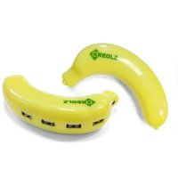 разветвитель USB Kreolz HUB-370 желтый