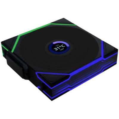кулер Lian Li Uni Fan TL Wireless LCD 120 ARGB Black Черный