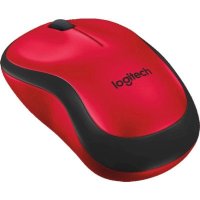 мышь Logitech M220 Silent Red 910-004880 Красный-черный