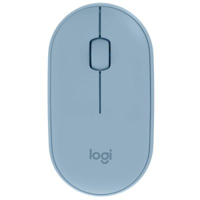 мышь Logitech Pebble M350 Blue Gray 910-005598 Серый
