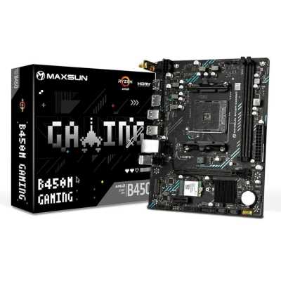 материнская плата Maxsun B450M Gaming WiFi Черный