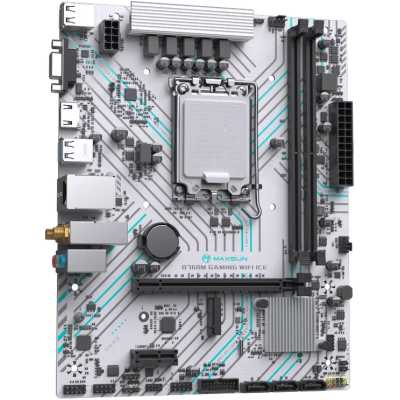 материнская плата Maxsun B760M Gaming WiFi ICE Черный