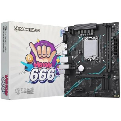 материнская плата Maxsun H610M 666 WiFi6 D5