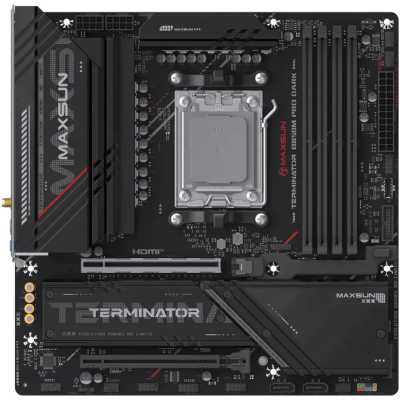 материнская плата Maxsun Terminator B850M Pro Dark WIFI Черный