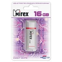 флешка Mirex 16GB 13600-FMUKWH16 Белый