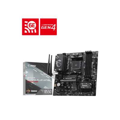материнская плата MSI B550M Gaming Plus WIFI6E Черный