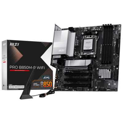 материнская плата MSI Pro B850M-P WiFi Черный