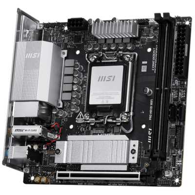 материнская плата MSI Pro H810I WiFi Черный