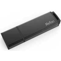 флешка Netac 128GB NT03U351N-128G-20BK Черный, серебристый