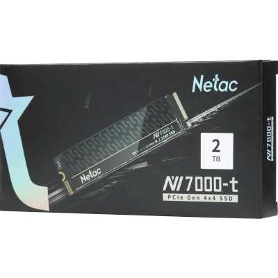 SSD диск Netac NV7000-T 2Tb NT01NV7000t-2T0-E4X Черный