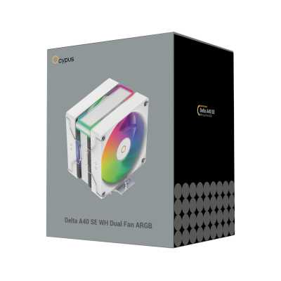 кулер Ocypus Delta A40 SE Dual Fan ARGB White Белый