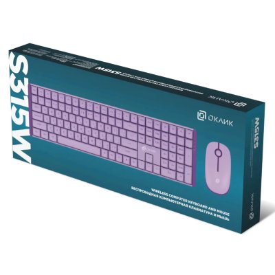 клавиатура Oklick S315W Lilac Сиреневый
