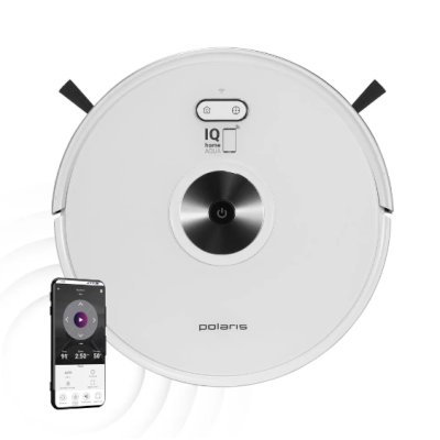 робот-пылесос Polaris PVCR 3200 IQ Home Aqua White серебристый