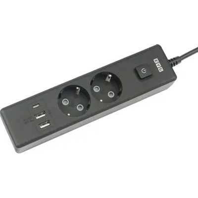 сетевой удлинитель Power Cube PC-1B-2M черный
