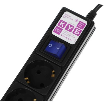 сетевой фильтр Power Cube SPG6-B3M черный