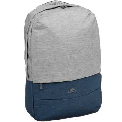 рюкзак RivaCase 7567 Grey Dark Blue черный