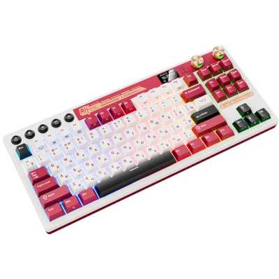 клавиатура Royal Kludge M87 6977576550762 Белый-красный