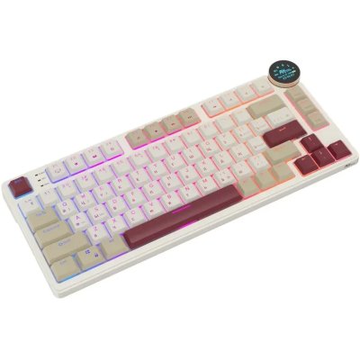 клавиатура Royal Kludge RK N80 Rosy Clouds 6977576550694 Бежевый-розовый