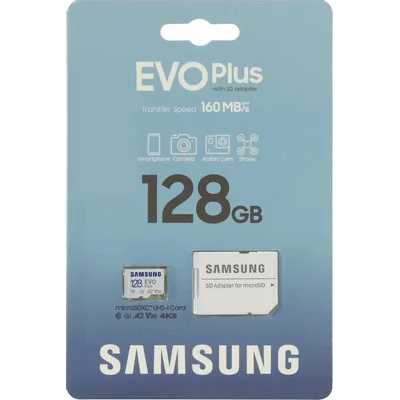 карта памяти Samsung EVO Plus 128GB MB-MC128SA/EU