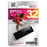 флешка Silicon Power 32GB SP032GBUF2U03V1K Черный
