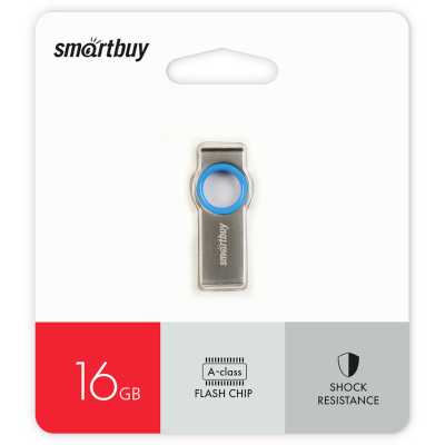 флешка SmartBuy 16GB SB016GBMC2 Серебристый, синий