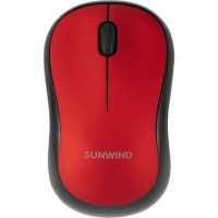 мышь SunWind SW-M200 Red/Black Красный