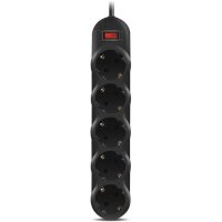сетевой фильтр Sven SF-05L 1.8m Black черный