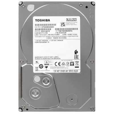жесткий диск Toshiba DT02-V Series Surveillance 4Tb DT02ABA400V Серебристый