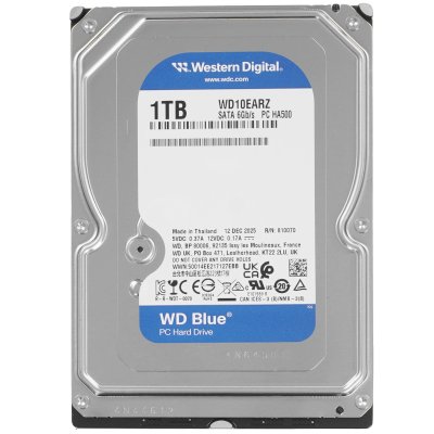 жесткий диск WD Blue 1Tb WD10EARZ Серебристый