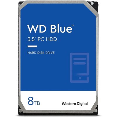 жесткий диск WD Blue 8Tb WD80EAAZ Серебристый