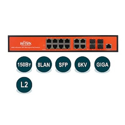 коммутатор Wi-Tek WI-PMS312GF